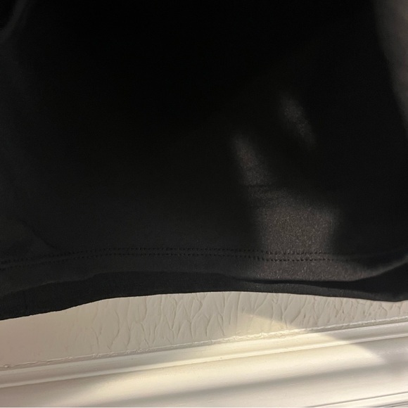 White House Black Market Black Ponte Faux leather Pencil Skirt size 4 - Picture 9 of 14